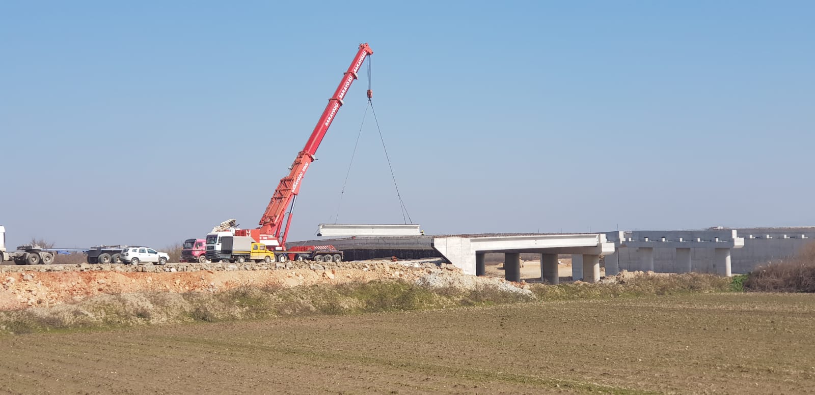 Horasan-Karakurt-Sarıkamış Bölünmüş Yol Projesi Kiriş İmalatı, Nakliye Ve Montaj İşi